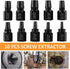 10 Pcs Screw Extractor Set, Hex Head Easy Out Bolt Extractor for Removing Broken Studs and Bolts
