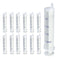 12 Pack 20 ml Plastic Syringe, Luer Slip Syringe without Needle, No Rubber Ring for Scientific Labs, Liquid Refilling