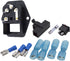 URBEST Male Power Socket 10A 250V Inlet Module Plug, 5A Fuse Switch with 7Pcs Female 16-14 AWG Wiring Terminals