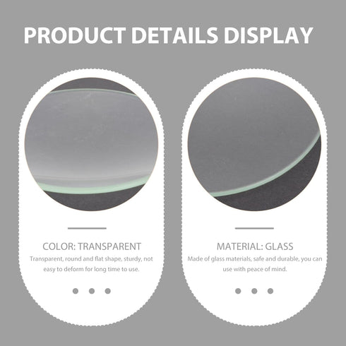 10 Pcs Watch Glass Thick Flat Clear Glass Chemistry Lab Equipment Cover Lids for Beakers & Flasks, Round Set