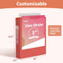 SUNEE 3 Ring Binder 1 Inch, 6 Pack Clear View PVC-Free Binders for School or Office Supplies, Classic 6 Colors