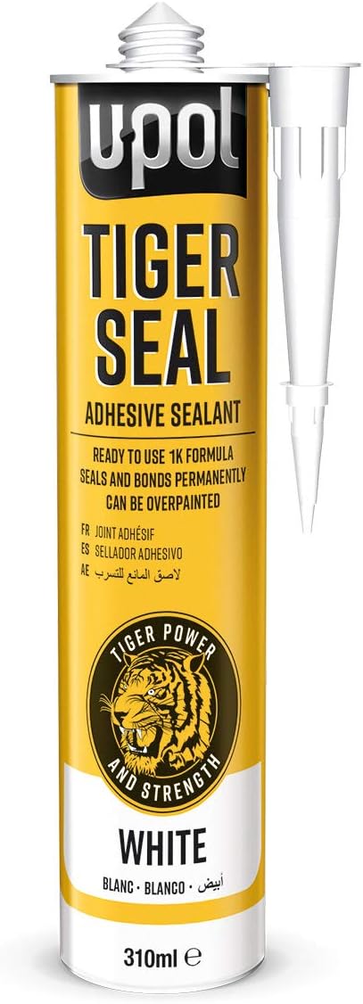 U-Pol Products 0728 White TIGER SEAL Adhesive/Sealant - 310ml Cartridge