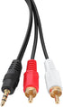 WITOMAERN 3.5 mm 2 5 Solo5 15 20 QC2 QC15 2 3 to RCA Stereo Cable Audio Cord Compatible with TV Soundbar Sound Home