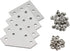 2020 Series L Shape Joint Plate Bracket Kit - 4pcs Joint Plate, 20pcs M5 T-Slot Nuts, 20pcs M5x8mm Screws