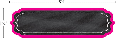 Teacher Created Resources Chalkboard Brights Labels, 5.25inch x 1.5inch, TCR20871