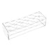MECCANIXITY 12-Well Acrylic Test Tube Rack Holder, Clear Lab Stand for 100ml Tubes