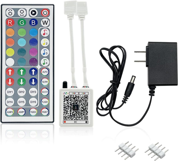 KEXU 44 Key RGB LED Strip Lights IR Remote Control, Remote Receiver