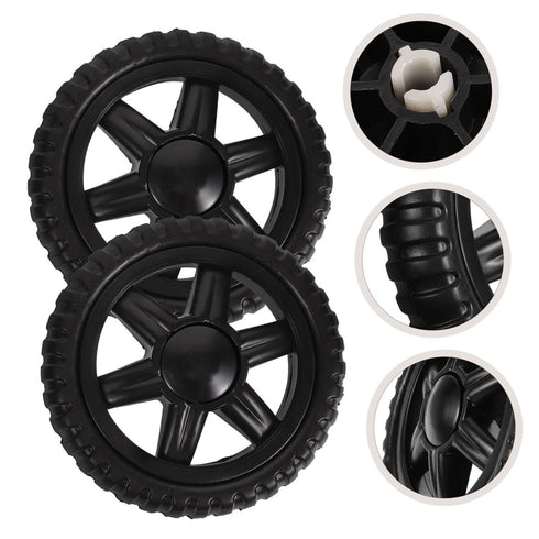 4pcs ULTECHNOVO Shopping Cart Wheel Rolling Cart Wheel for Grocery Trolley Heavy Duty Easy Installation Suitable