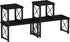 Honiter 2 Sets Desk Shelf, Desktop Organizer Shelf, Freestanding Small Bookshelf, 2 Tier Stackable Desktop Storage