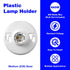 JOUTYFOR 10 Pack E26 Bulb 660w 250v Lamp Holder Medium Base White Ceiling Light Sockets for Incandescent Fluorescent
