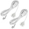 20Ft Pendant Light Cord, White Plug in Hanging Lamp Kit E26 E27