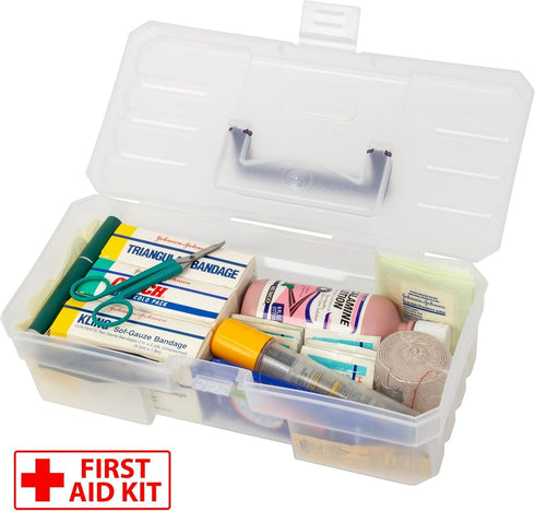 12-Inch Toolbox, 09912CLPUR, (12-Inch 5-1/2-Inch 4-Inch), 6-Pack Akro-Mils ProBox Plastic Art Supply, Hobby or Craft