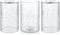Skelang Crackle Lip-less Glass Lamp Shade, Cylindrical Light Cover with Fitter Opening, Replacement