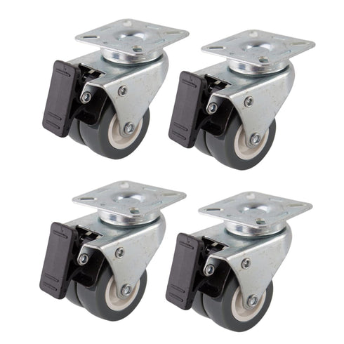 Sturdy Swivel Casters Heavy Duty Castor Wheels for Carts Rolling Storage Furniture