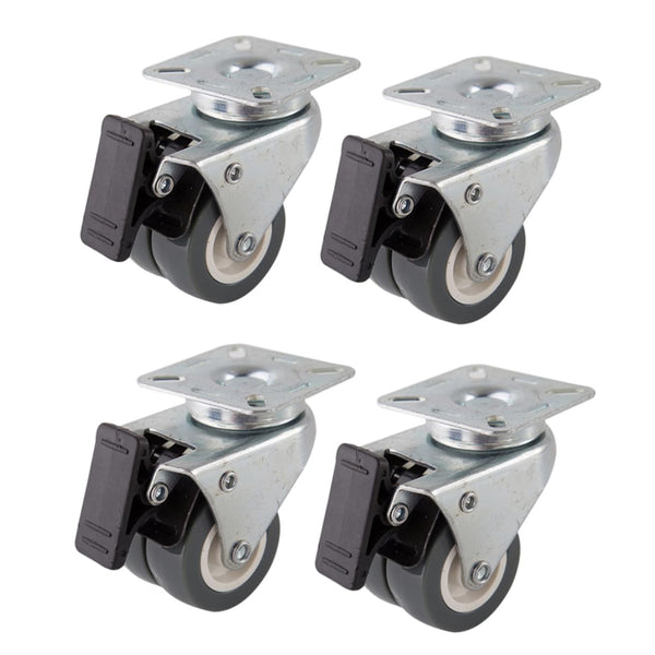 Sturdy Swivel Casters Heavy Duty Castor Wheels for Carts Rolling Storage Furniture