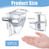 Aphumedc 50PCS 5mm Closet Shelf Support Peg, Plastic Book Shelf Pins, Clear Replacement Shelves for Cabinets Kitchen