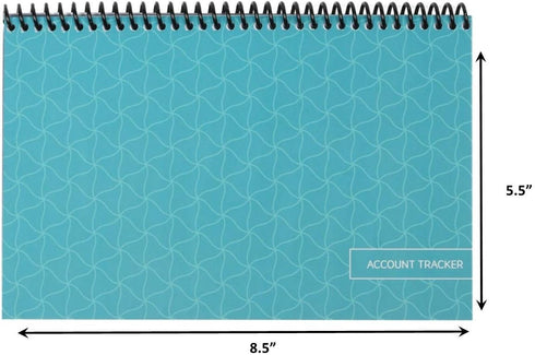 The Superior Register Simple Account Tracker, Big Checkbook Register, 1 Pack, Teal