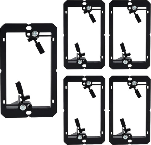 MadYiboshi 5 PCS Low Voltage Mounting Bracket, Ideal for Single Gang Wall Plate,