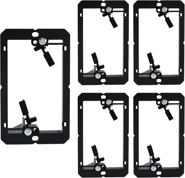 MadYiboshi 5 PCS Low Voltage Mounting Bracket, Ideal for Single Gang Wall Plate,