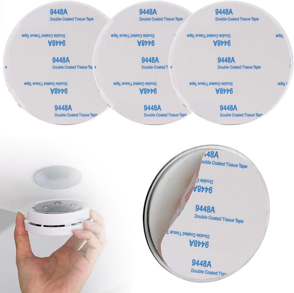 ILSSLI Magnetic Smoke Detector Sticky Pads Magnetic Adhesive Pads 3PCS Magnetic Smoke Alarm