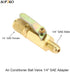 Air Conditioner Ball Valve 1/4" SAE Adapter, Straight Shut-Off Valve for HVAC A/C Automotive Service Tools, Fits R134A