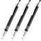 Glovion 3-in-1 Lighted Tip Pen with Stylus - LED Penlight Ballpoint Pen for Writing in the Dark, Pack of 3, White Light
