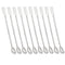 10 Pcs Stainless Steel Lab Spatula, 2 in 1 Micro Scoop Laboratory Sampling Spoon and Mixing Spatula