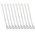 10 Pcs Stainless Steel Lab Spatula, 2 in 1 Micro Scoop Laboratory Sampling Spoon and Mixing Spatula