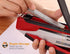 Bostitch Office InPower Spring-Powered Premium Desktop Stapler, Red/Silver (1117)