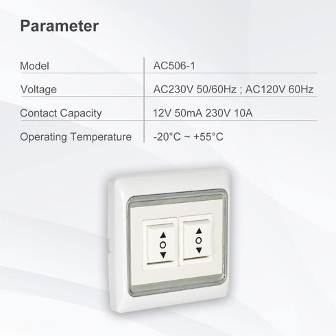 AC506-01 3 AC120 60HZ Rollerhouses Position ON/Off/ON Rocker Switch White Double Manual Wall Mounted Switch DPDT Work