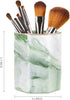 WAVEYU Pencil Holder, Cute Marble Decorative Pencil Cup for Desk, Makeup Brush Holder, Durable Ceramic Organizer