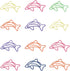Gullor Cute Paperclips, Shark Shape Paper Clips, Memo Clips, Shaped Bookmarks, 100 Pieces by Gullor