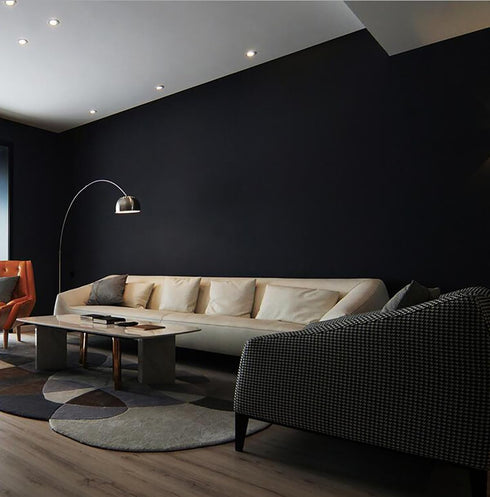 Yasinet Peel and Stick Wallpaper, Black Waterproof Self Adhesive Removable Wall Paper for Bedroom, Countertop, Vinyl
