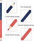 Zhanmai Red and Blue Double Ended Checking Pencils, Erasable Pencils Pre-Sharpened 2 HB for Map Coloring Tests (24