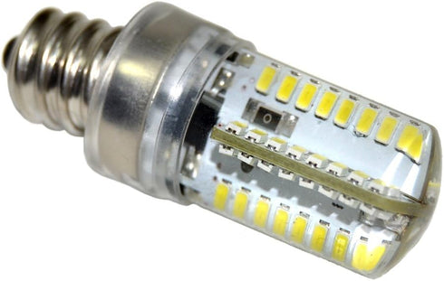 HQRP 7/16" 110V LED Light Bulb - Cool White Compatible with Brother LS-2125 Series Sewing Machines