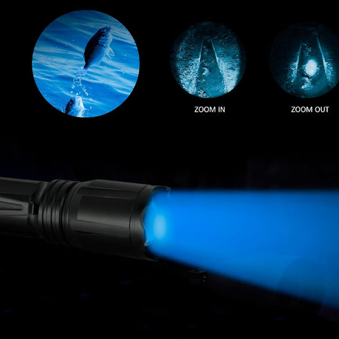 4 1 LUMENSHOOTER Upgraded Zoomable Red Flashlight, Color in Flash Light, Green Red Blue White Multi-Color RGBW Led