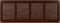 Vent Systems 16" x 6'' Inch Brown Air Vent Cover, Metal Air Return Grill with Pest Guard Screen