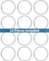 Pawfly Loose Leaf Binder Rings 2 Inch Smooth Steel Book Rings for Index Cards, Flash Cards, Memos, 12 Pack