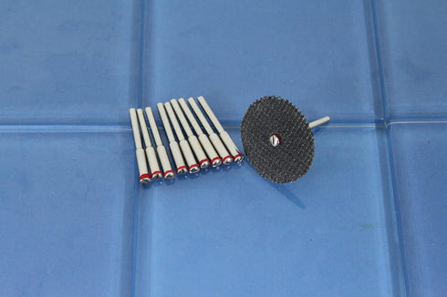 TMAX 10 pc 2 mm (5/64 Inch) Cut Off Wheel Screw Mandrel for Dremel Rotary Tools