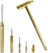 Floral Hammer & Screwdriver - 6 in 1 Multitool Hammer Set with Mini Hammers for Hand Tools (Blue, Gold).