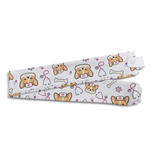 Rnyleeg Cute Corgi Stethoscope Cover Sleeve Veterinary Stretchy Stethoscope Sleeve for Nurses Doctors Stethoscopes Neck