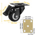 2" Caster Wheels, Set of 4 Heavy Duty Silent Locking Casters with Polyurethane (PU) Wheels, Swivel Plate for Cart,