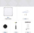 SONGMICS Cube Storage Organizer - Set of 12 Plastic Cubes for Room Organization (12.2 x 36.6 x 48.4 Inches, White)