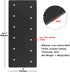 2 Pcs Post to Beam Joint Plates for 6x6 Lumber, Black Flat Brackets Timber Connectors, 5" W x 15-3/8" L, 3mm Thickness
