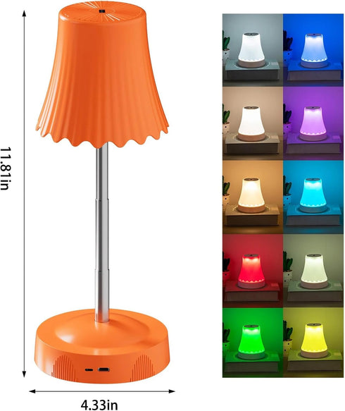 Generic 2 Pack 7 3 Gesture-Sensing Table Lamps, Rechargeable, extendable LED nightlights, Color Changes and RGB Modes