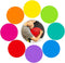 OJYUDD Dry Erase Dots Circles, 11 Inch Removable Vinyl Dot Wall Decal for School Teaching Progress, 8 Pack
