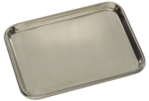 Grafco Stainless Steel Instrument Tray, Large Size, Metal Surgical Mayo Tray for
