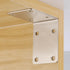 Hyever 2.7"x2.7"x2" 90 (Pack 6) Stainless Steel L Brackets, Heavy Duty Corner Braces, Degree Angle Braces for Wood