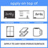 Peel and Stick White Board - 24"x36" Dry Erase Board with Stain Proof Surface and Restickable Adhesive