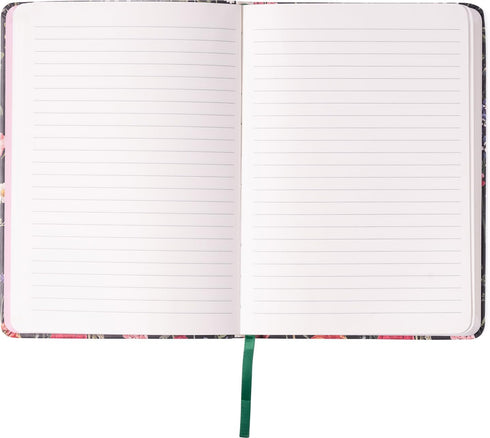 WORLD TRAVELER Eccolo Medium Lined Journal Notebook, Flexi Cover, A5 Writing Journal, 256 Ruled Ivory Pages, Blossoms